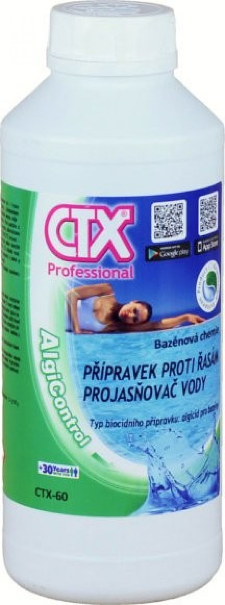 ASTRALPOOL CTX-60 bazénový přípravek proti vodní řase s projasňovačem 1 litr