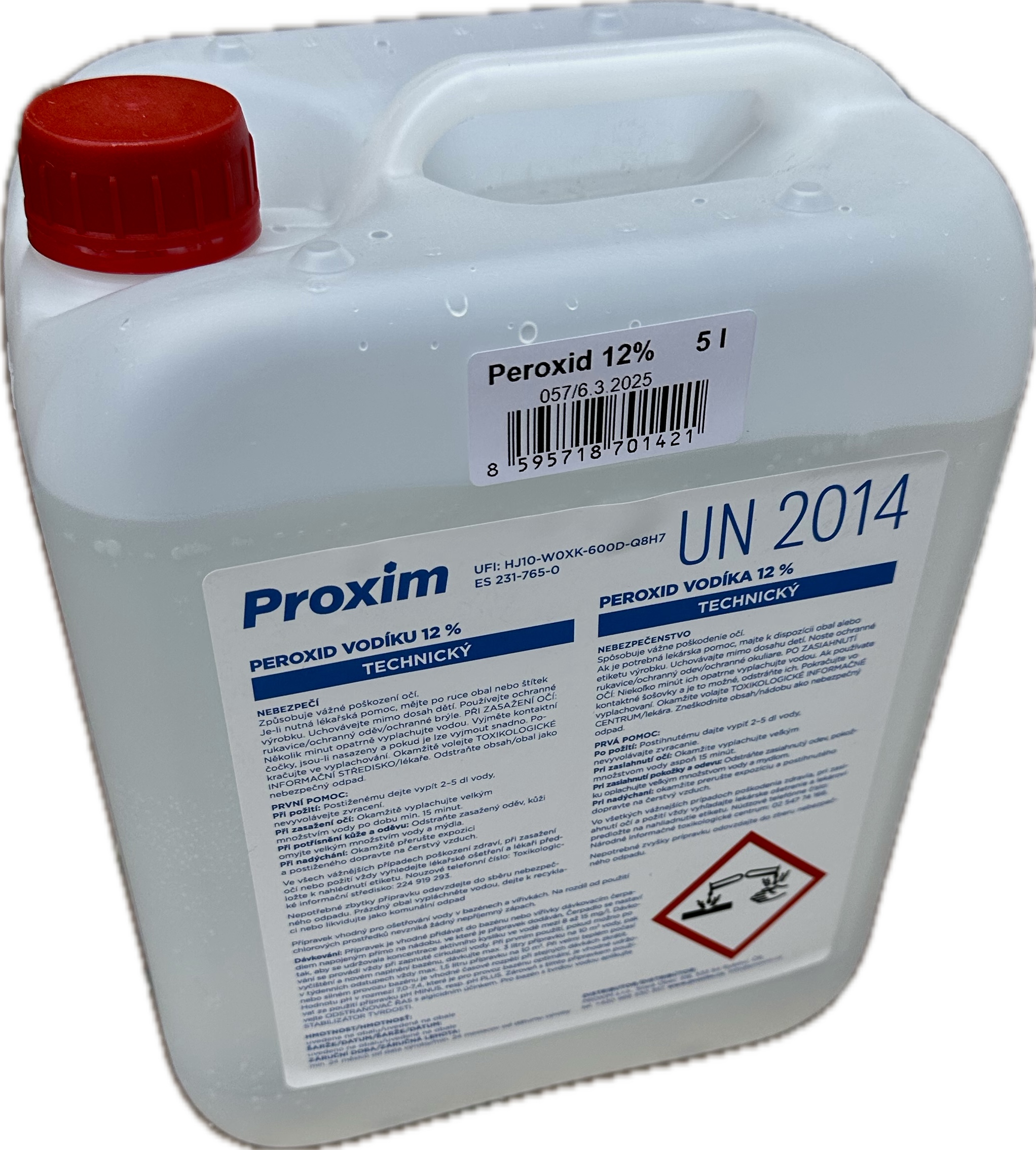 PROXIM Peroxid vodíku 12% 5L